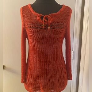 Lucky Brand light summer sweater. Orange size M. Only worn once
